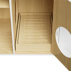 43 Inch Cat Litter Box Enclosure for 2 Cats