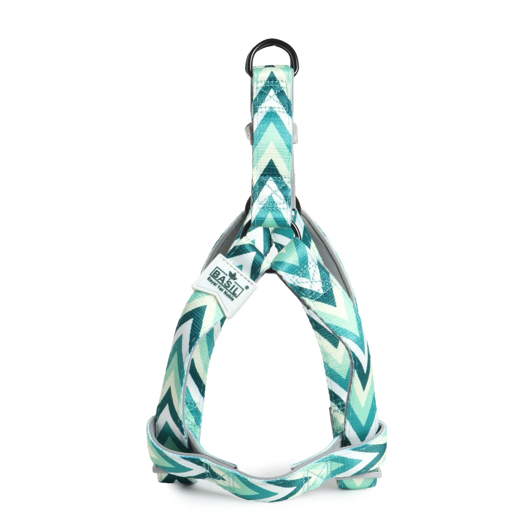 BASIL Zig-Zag Print Padded Harness, Green