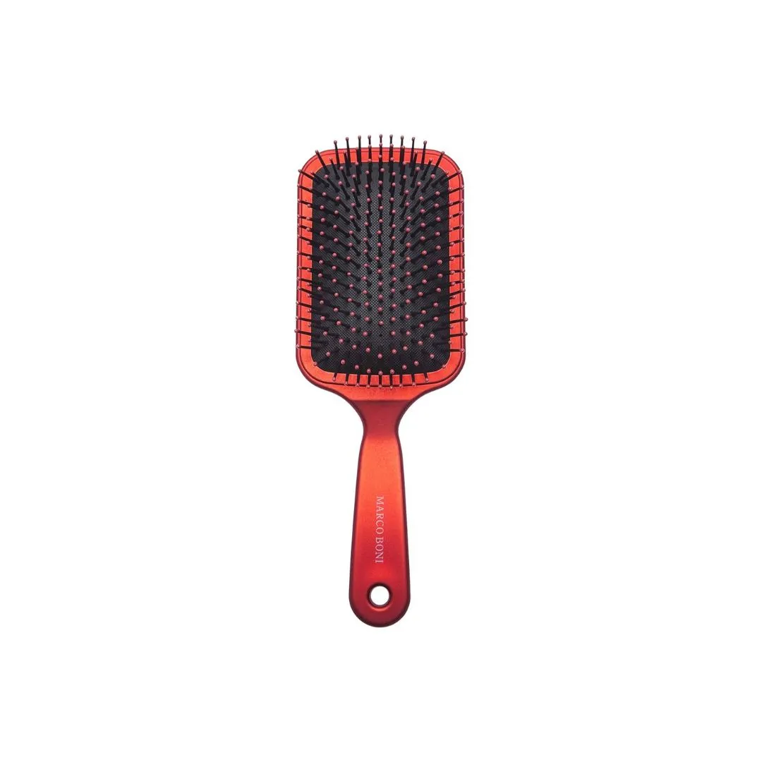 Brazilian Red Hair Combing Soft Touch Brush Racket Deluxe 8074 Marco Boni