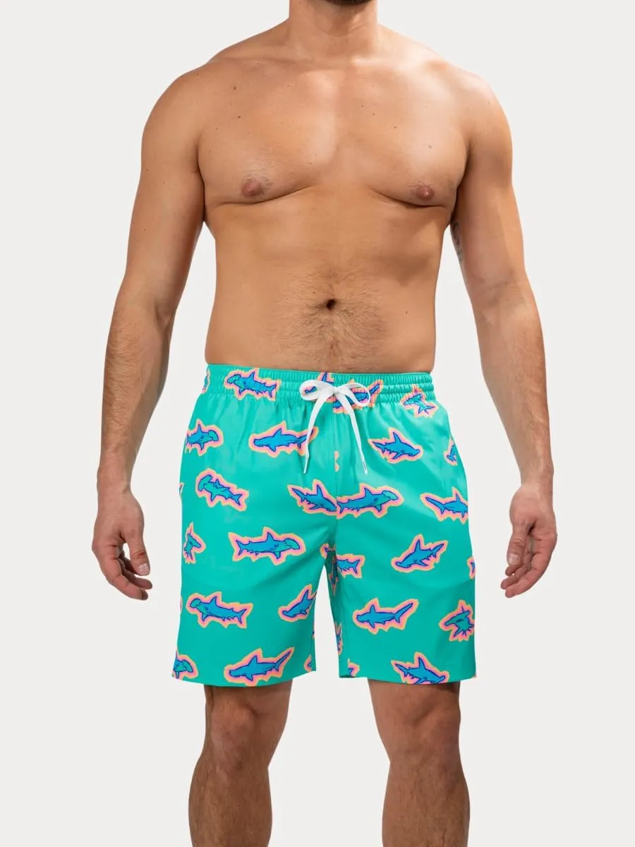 Chubbies Mens Swim Trunks ?C Mens Swim Shorts with 4-Way Stretch, 7?? Beach Shorts with Elastic Waist, Mesh Lining, UPF 50 