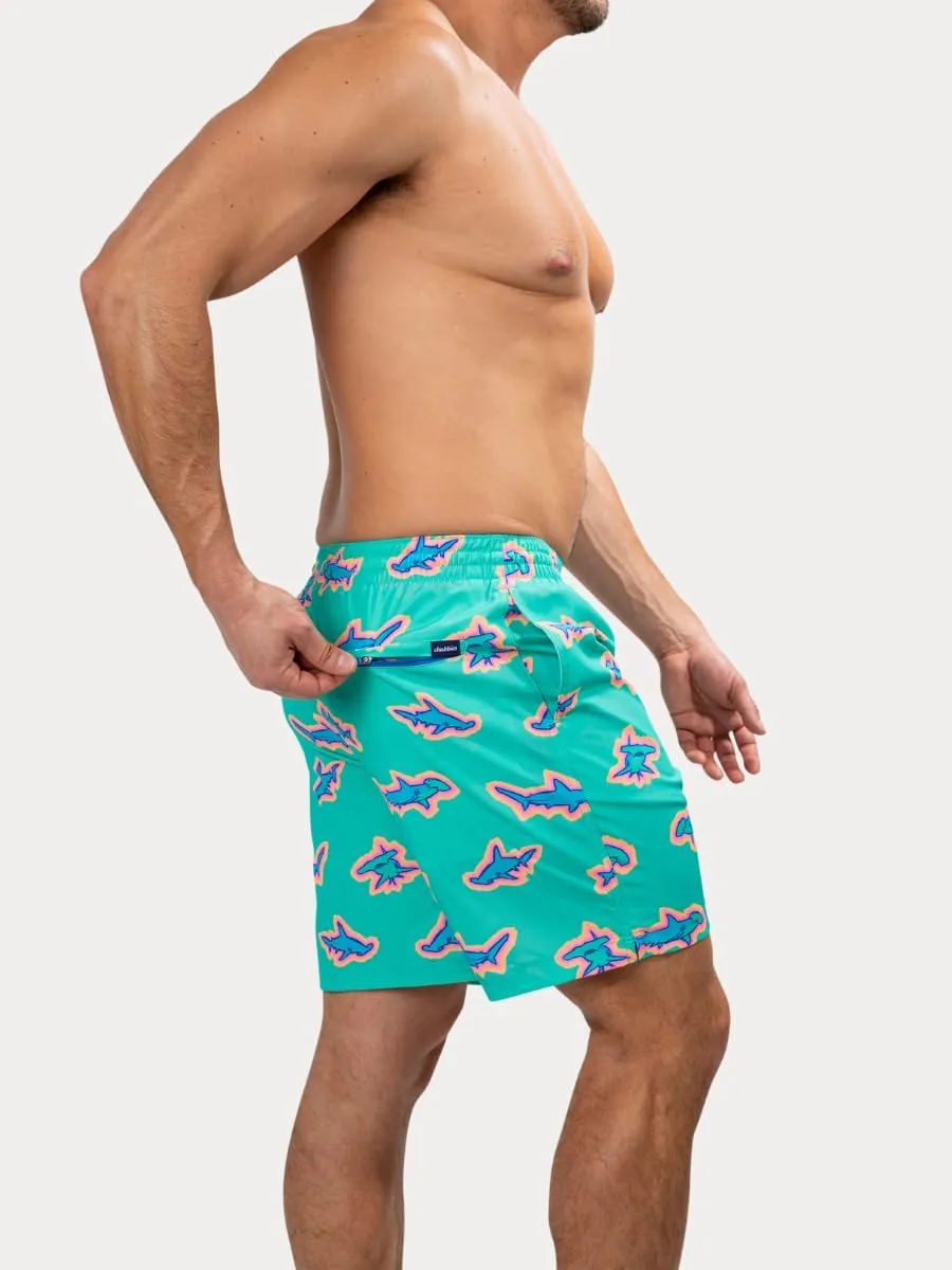 Chubbies Mens Swim Trunks ?C Mens Swim Shorts with 4-Way Stretch, 7?? Beach Shorts with Elastic Waist, Mesh Lining, UPF 50 