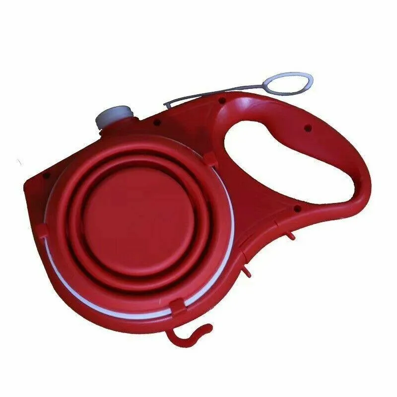 Dog Leash Water Bottle Bowl