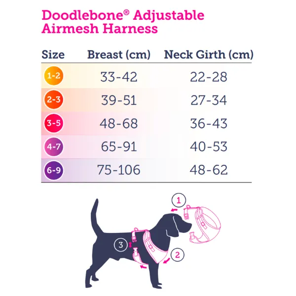 Doodlebone Adjustable Airmesh Harness