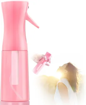 Empty Spray bottles, Continuous Spray Bottle with Fine Mist for Hairstyling, Skincare,Plant Care,Pet Grooming, Valentines Gift Refillable Spray Container for Travel(Pink)