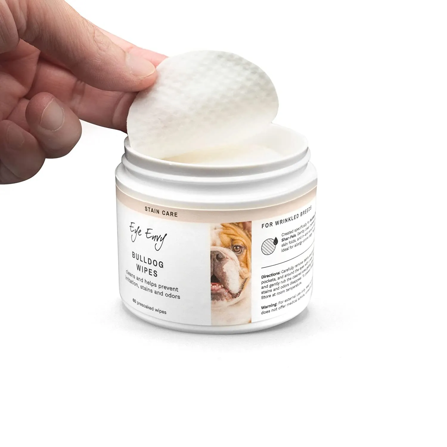 Eye Envy - Bulldog Wrinkle Wipes (Pre-soaked Pads)