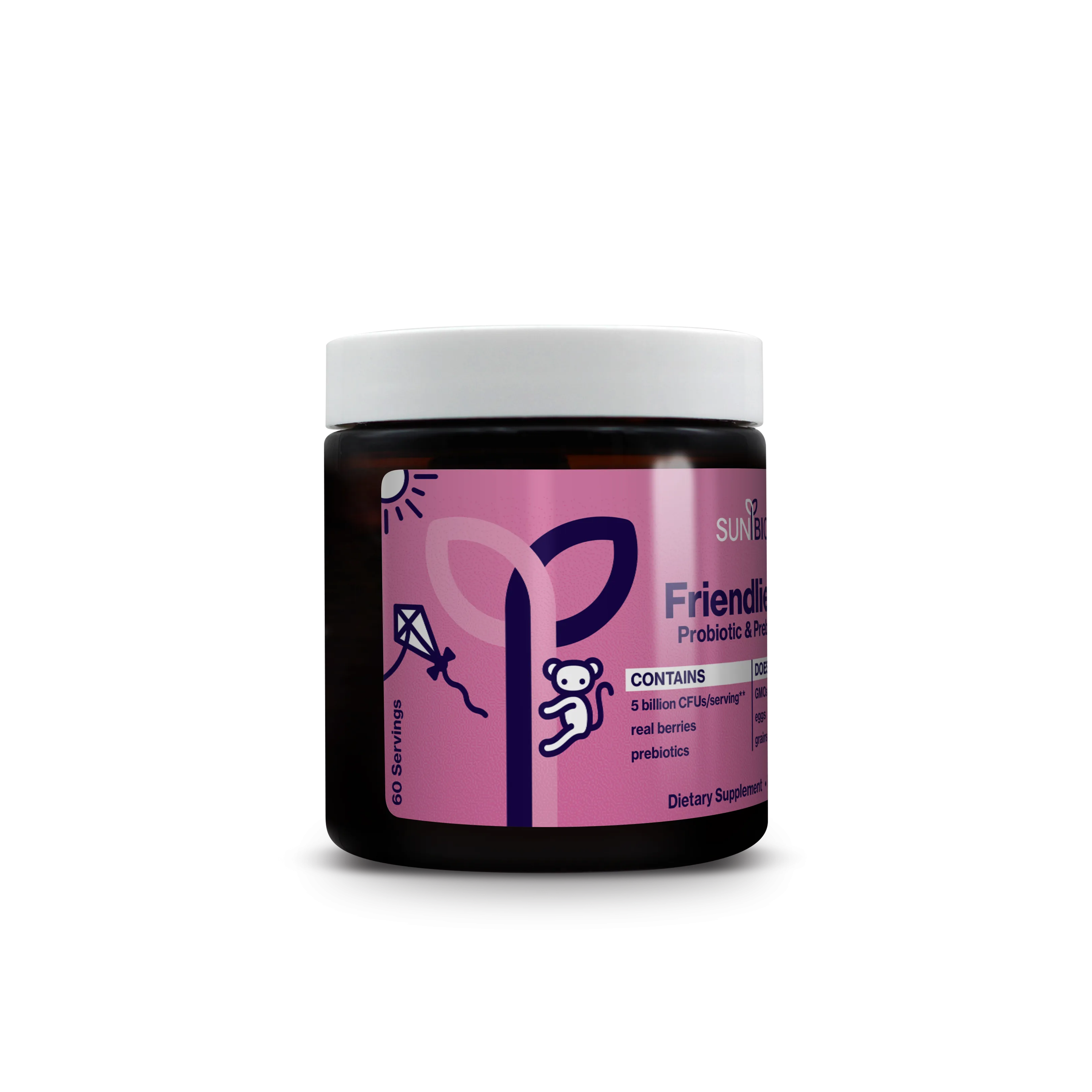 FRIENDLIER FLORA - PROBIOTIC & PREBIOTIC POWDER - Kids berry