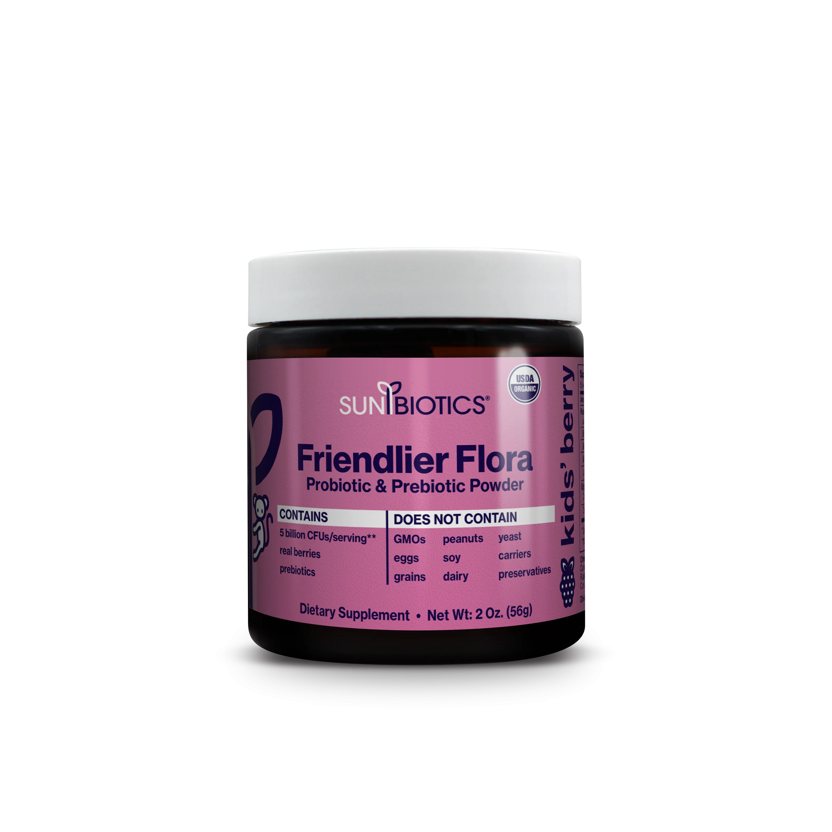 FRIENDLIER FLORA - PROBIOTIC & PREBIOTIC POWDER - Kids berry
