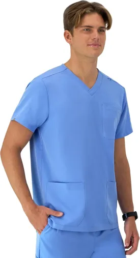 Hanes Healthcare Top, Moisture-Wicking Stretch Scrub Shirts for Men, Odor Control