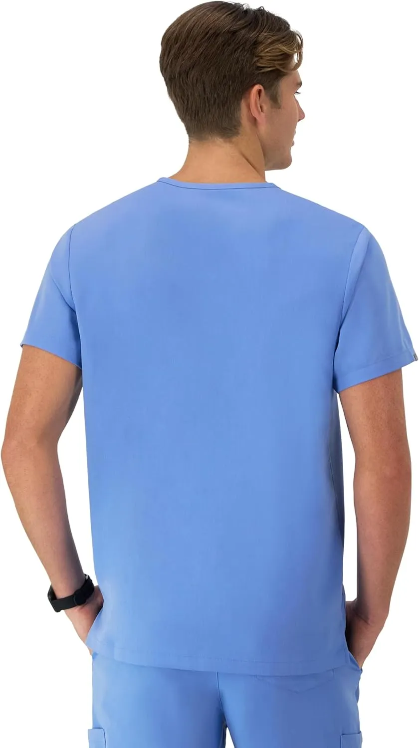 Hanes Healthcare Top, Moisture-Wicking Stretch Scrub Shirts for Men, Odor Control
