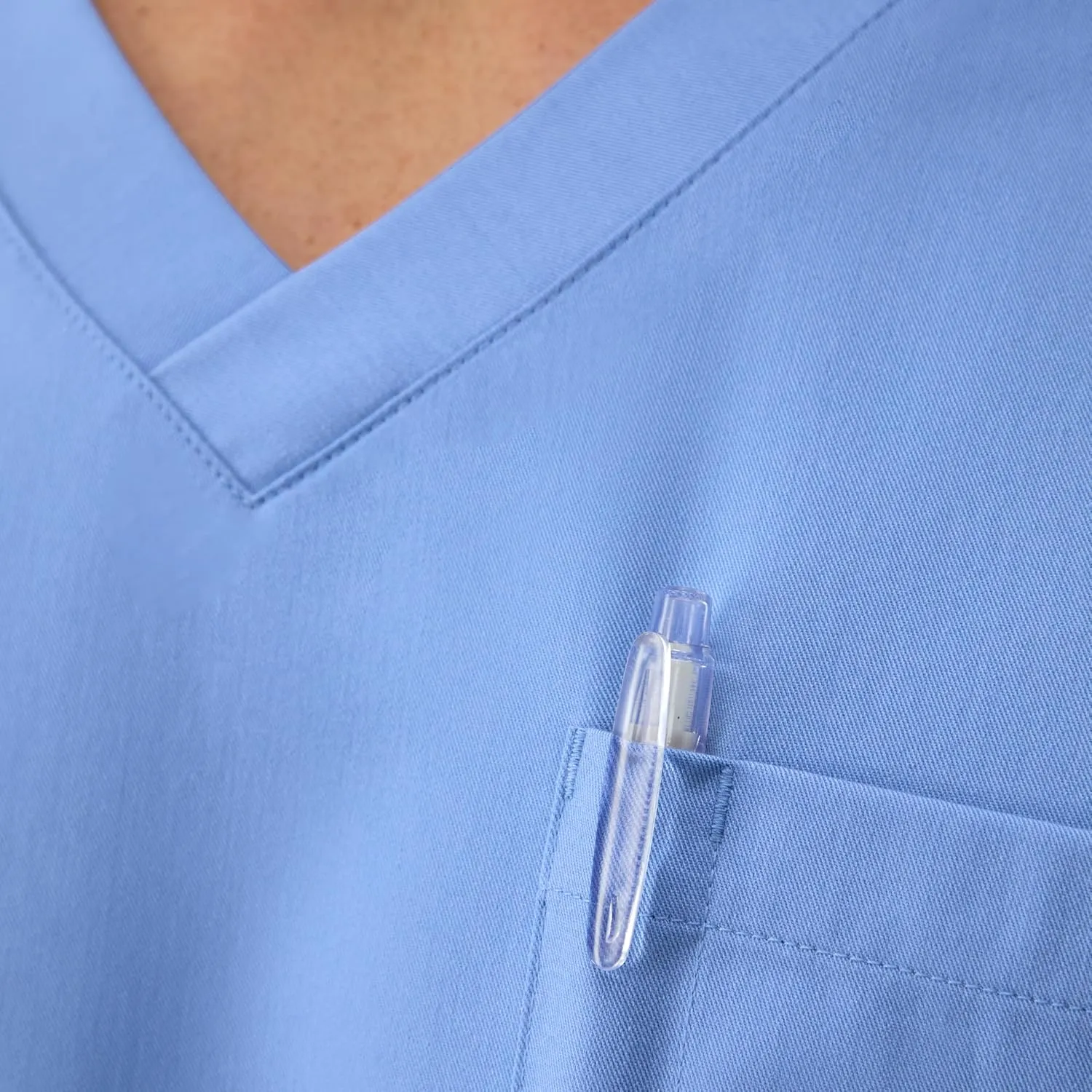 Hanes Healthcare Top, Moisture-Wicking Stretch Scrub Shirts for Men, Odor Control