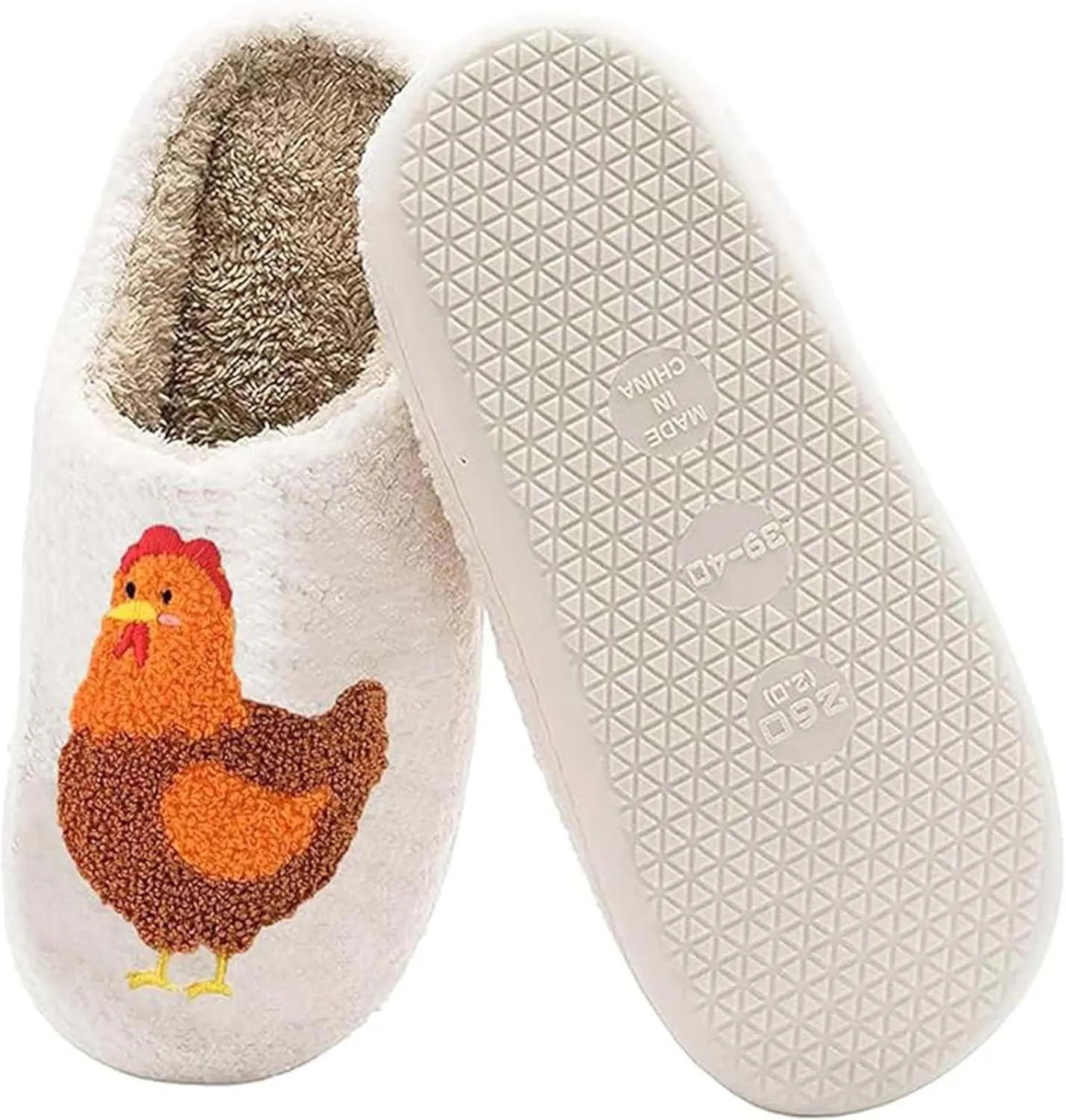 Highland Cow Slippers for Women Plush Scottish Highland Cow Animal Slippers Warm Non Slip Home Indoor Slippers