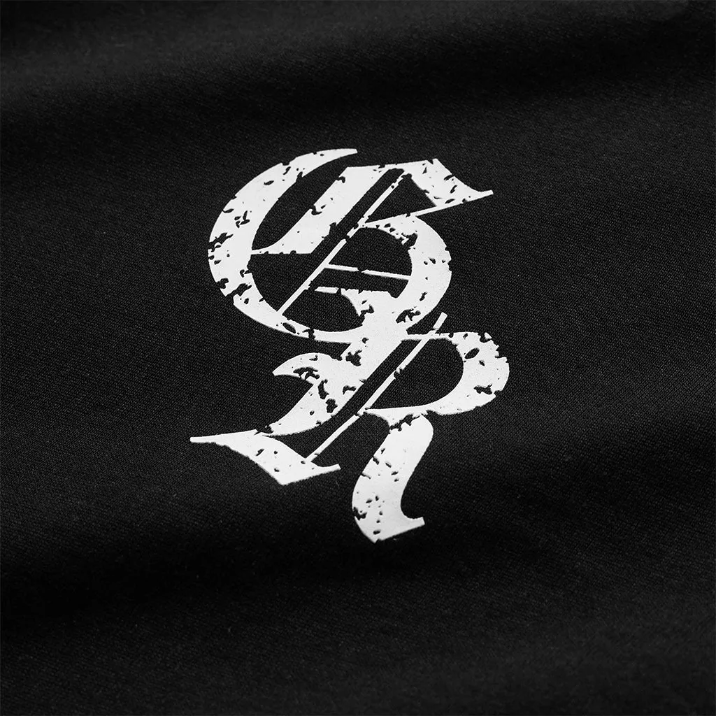 Initial Tee - Black/White