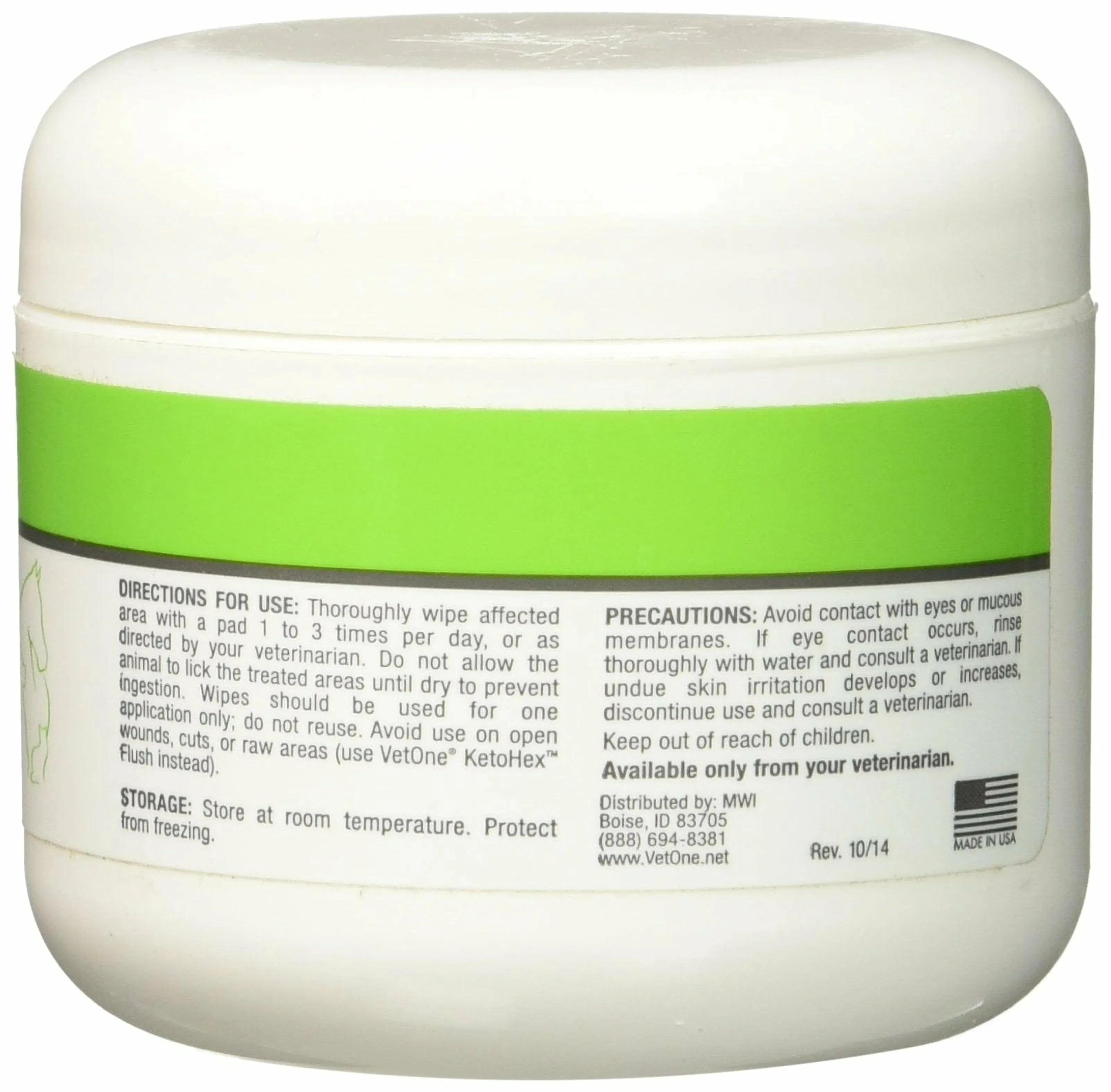 KetoHex Wipes 50 Count - Advanced Antiseptic Solution for Pets