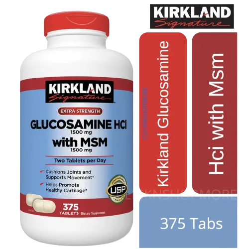 Kirkland Glucosamine HCI 1500mg 375Tab