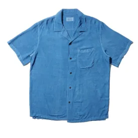 KUON S/S Open Collar Shirt Aizome