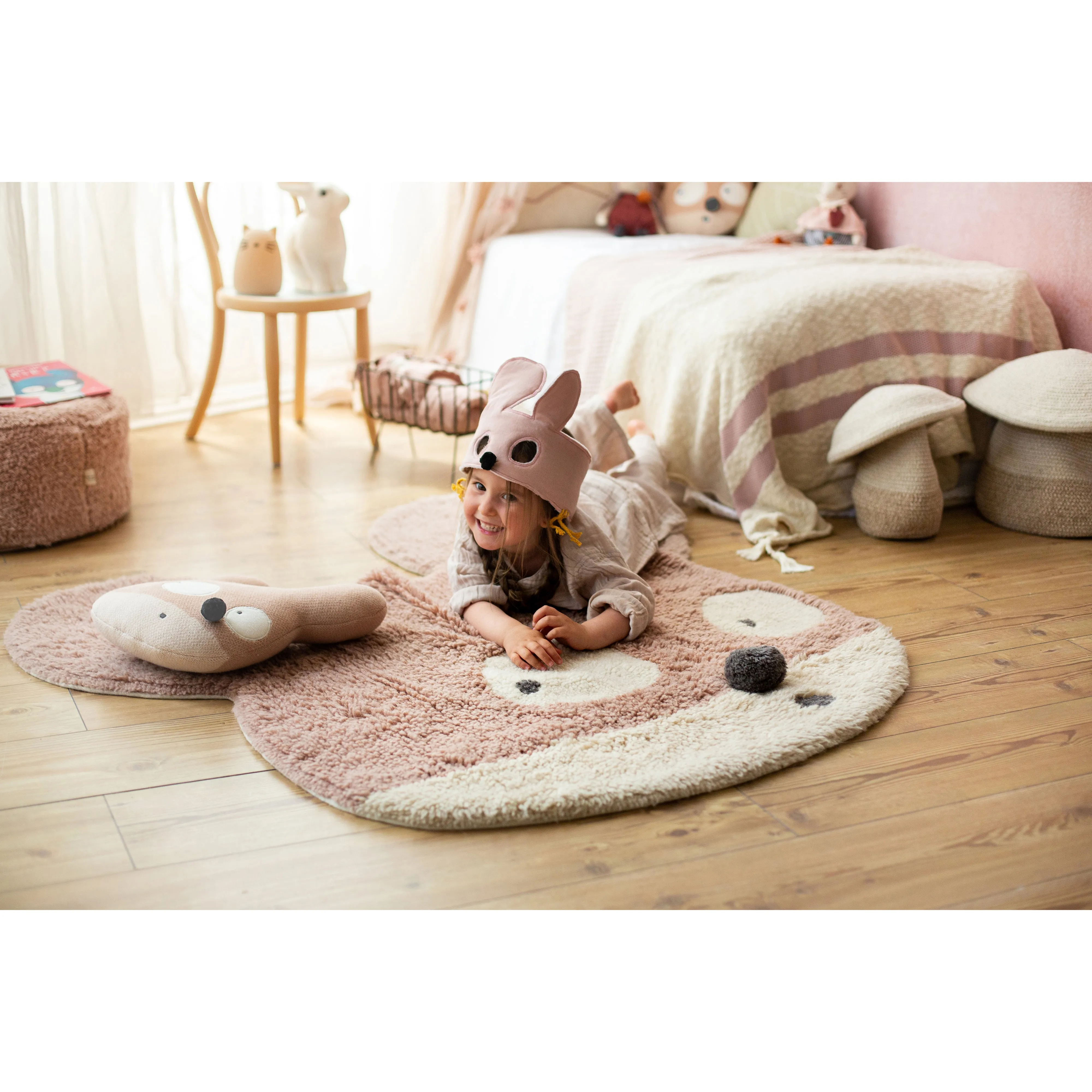 Lorena Canals Miss Mighty Mouse Machine Washable Woolable Rug