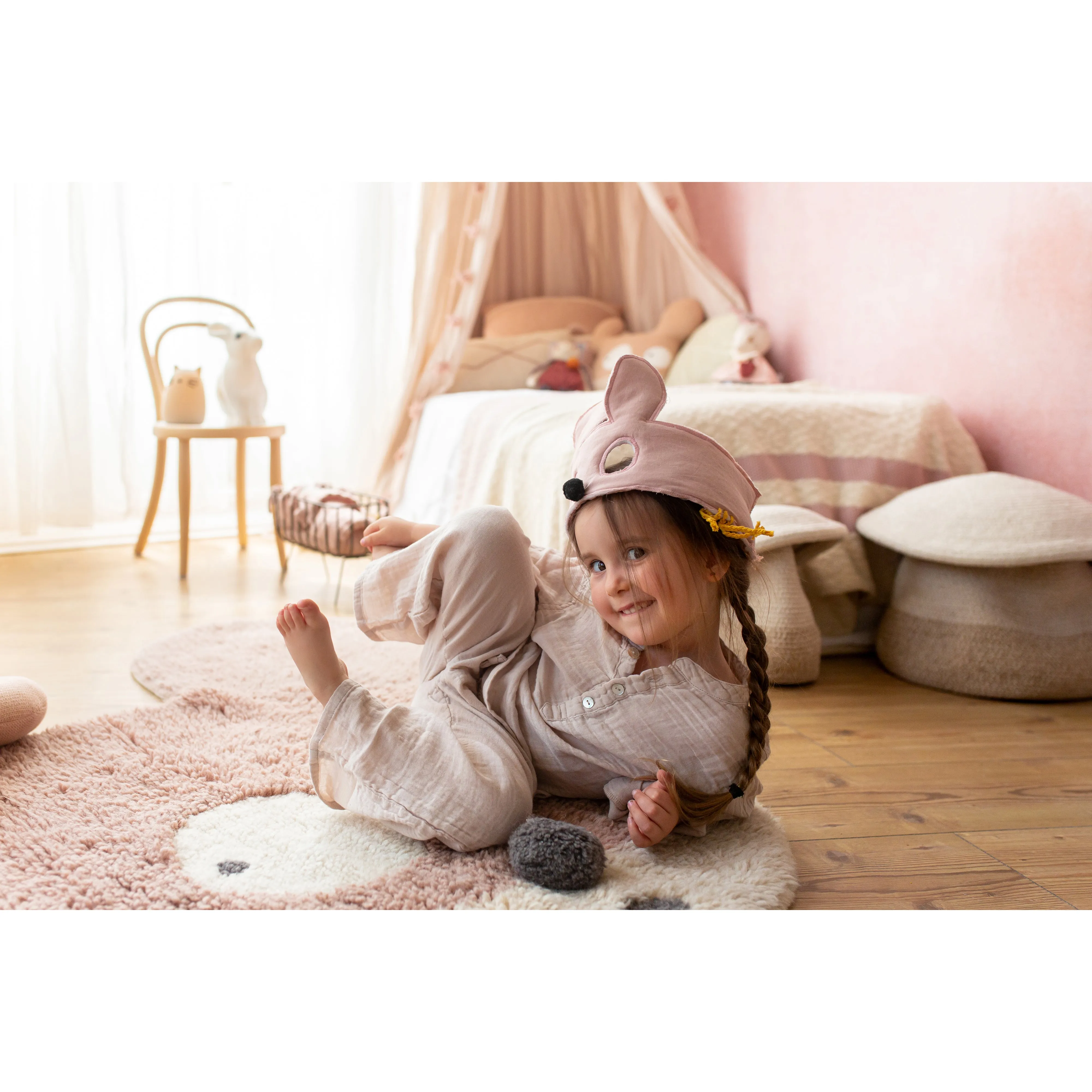 Lorena Canals Miss Mighty Mouse Machine Washable Woolable Rug