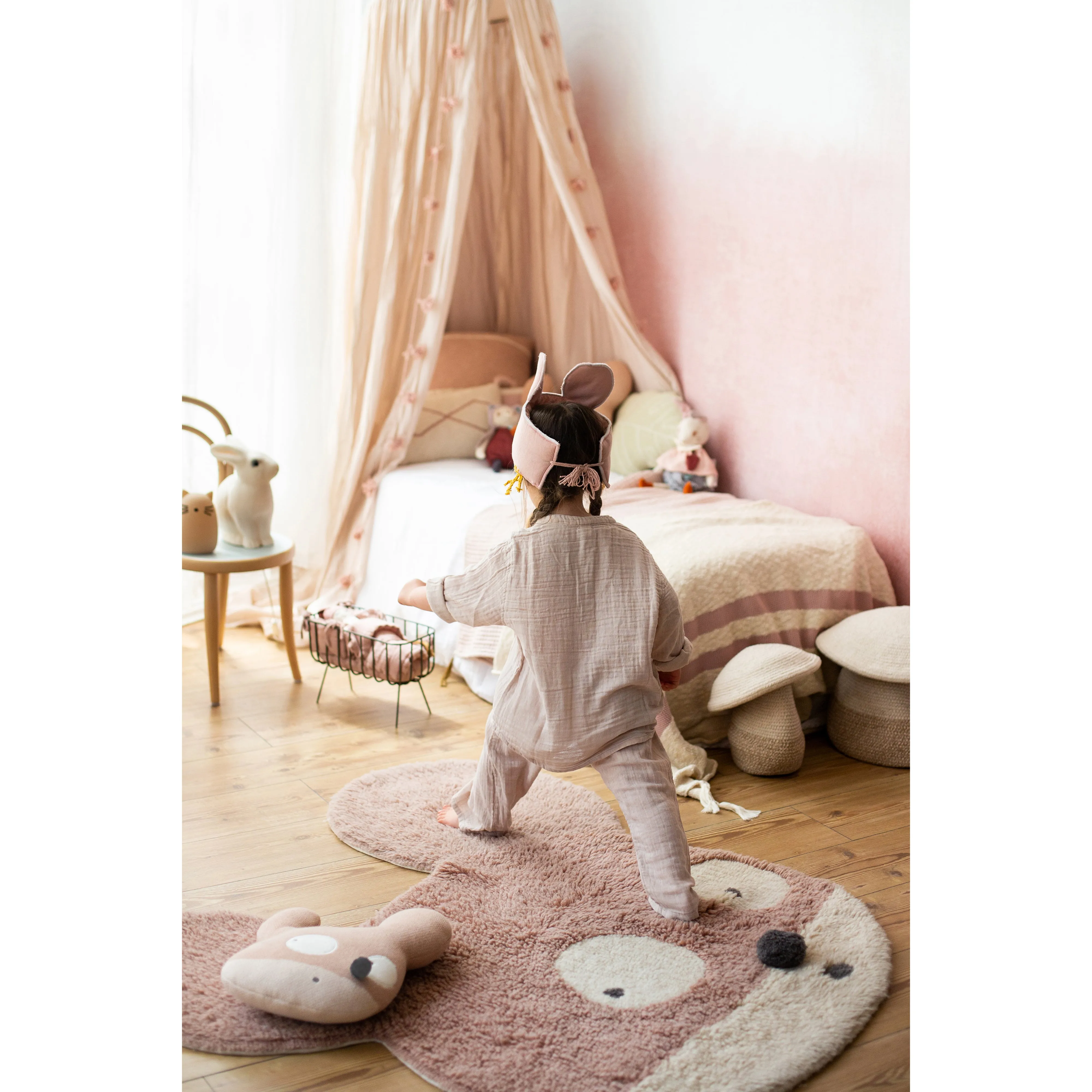 Lorena Canals Miss Mighty Mouse Machine Washable Woolable Rug