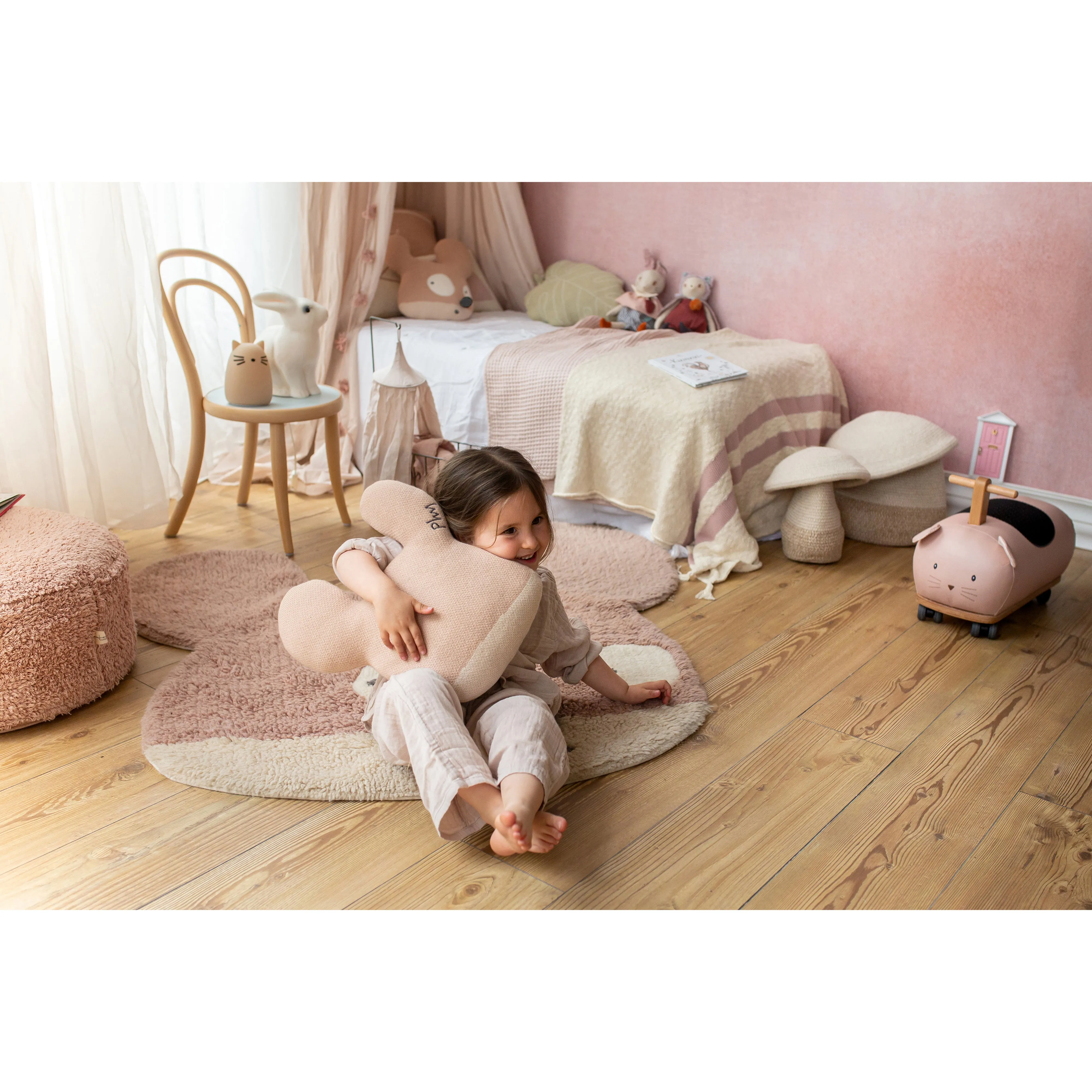 Lorena Canals Miss Mighty Mouse Machine Washable Woolable Rug