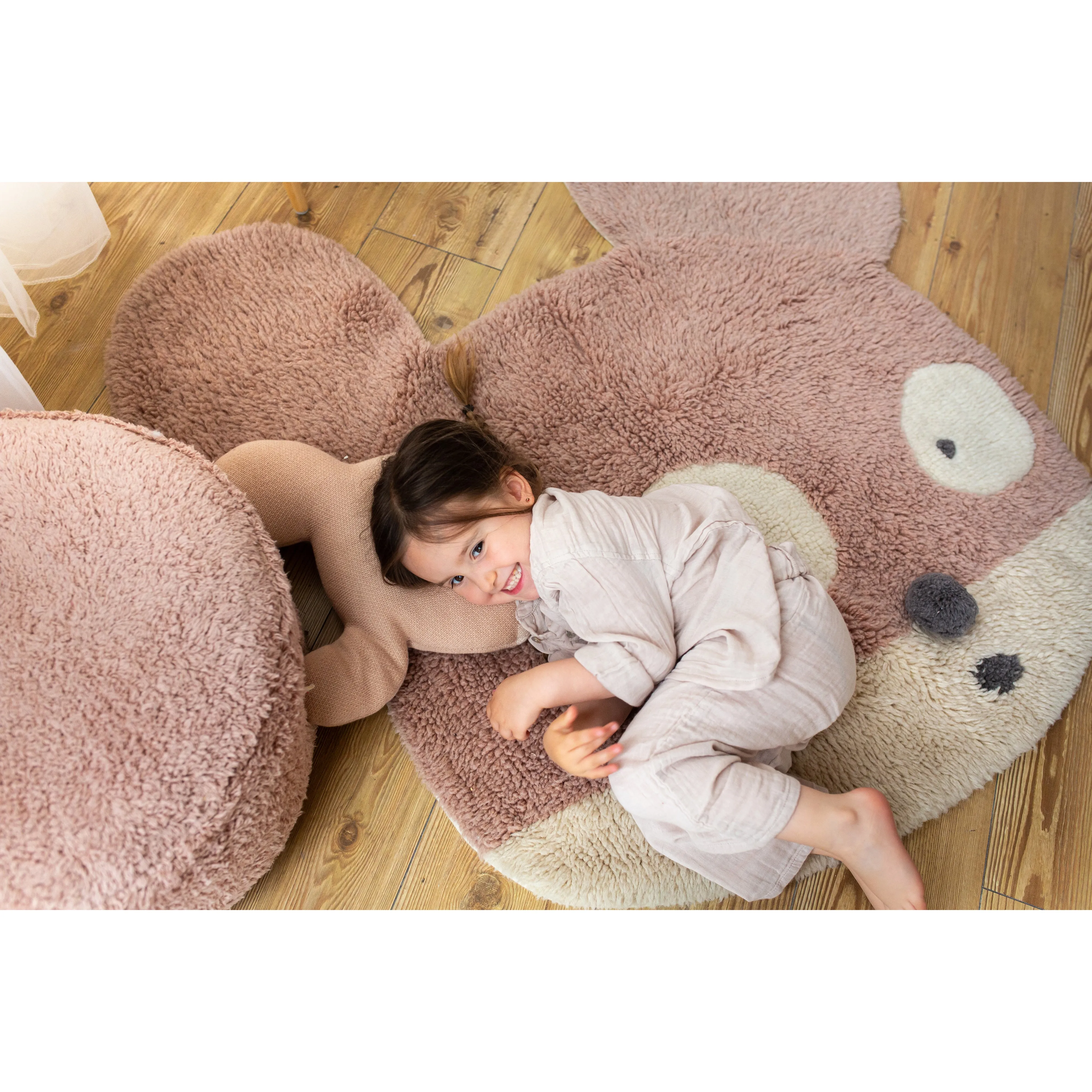 Lorena Canals Miss Mighty Mouse Machine Washable Woolable Rug