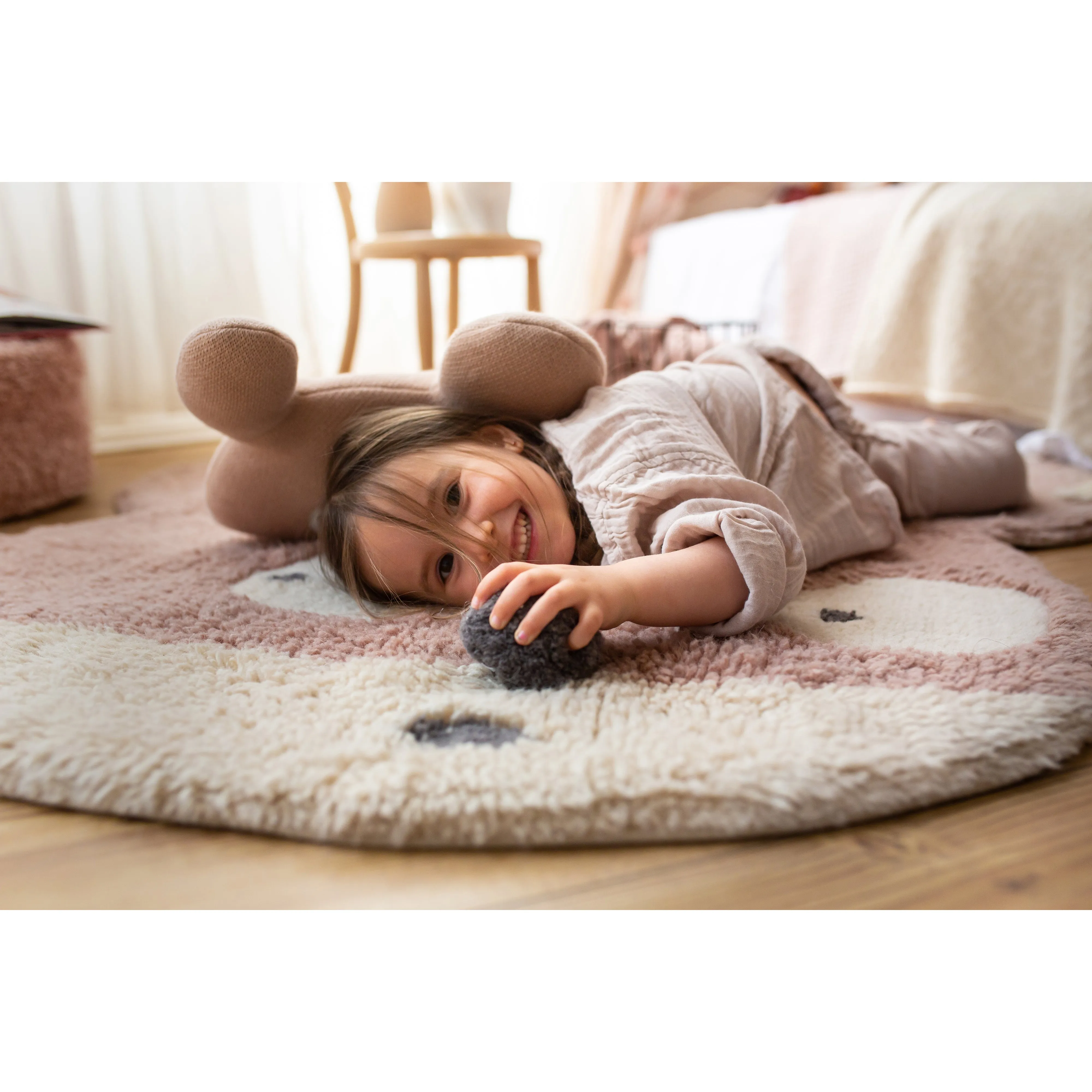 Lorena Canals Miss Mighty Mouse Machine Washable Woolable Rug