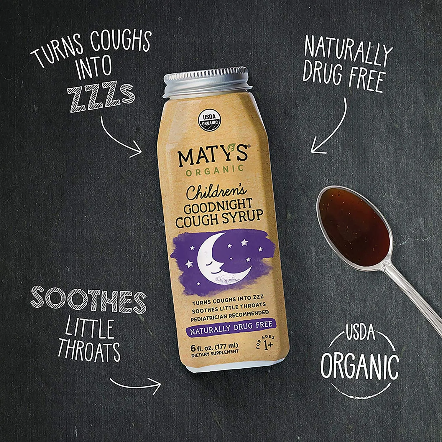 Maty's Organic Children's Goodnight Cough Syrup 6 fl oz