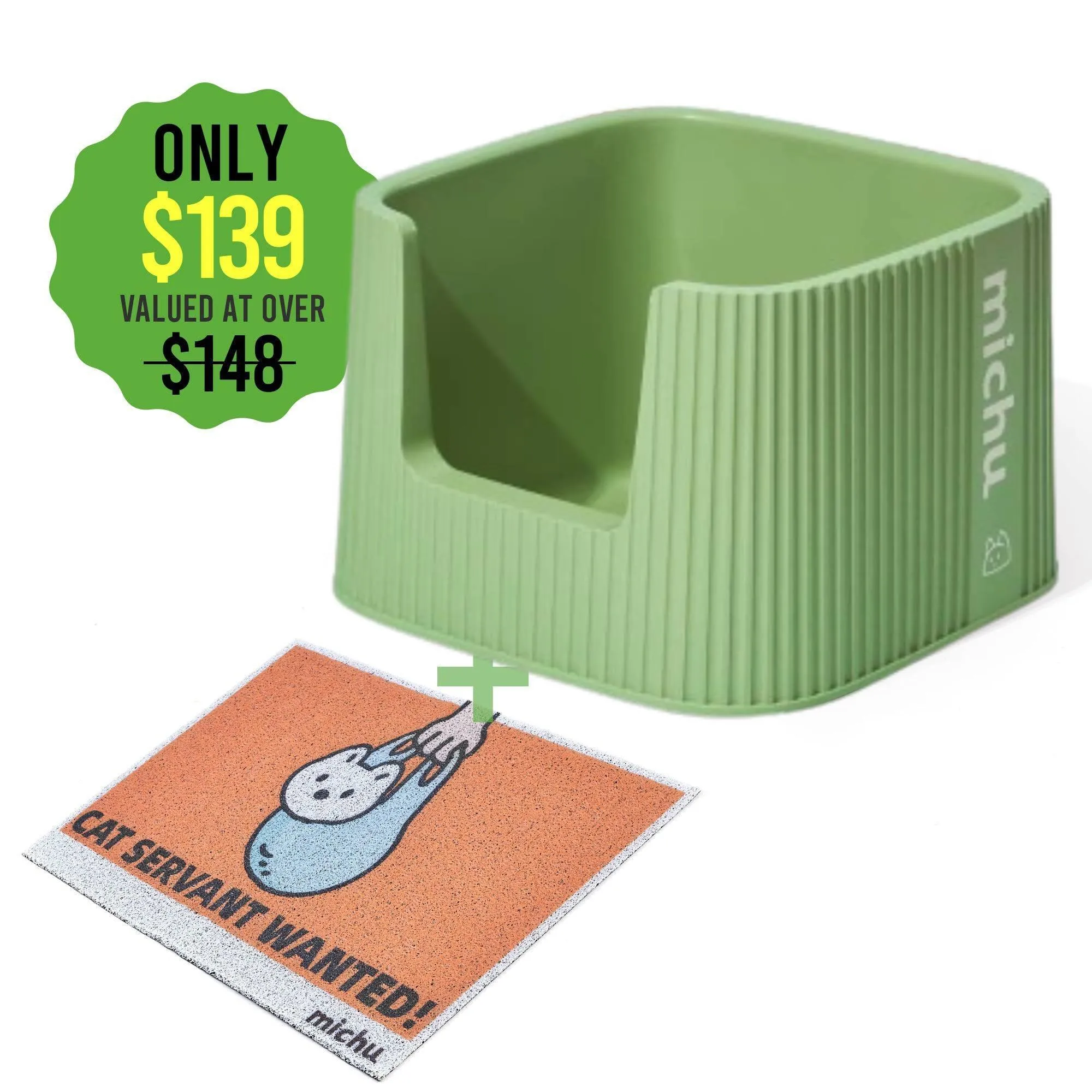 Michu XXL BoBa Deluxe Cat Litter Box - Spacious Design