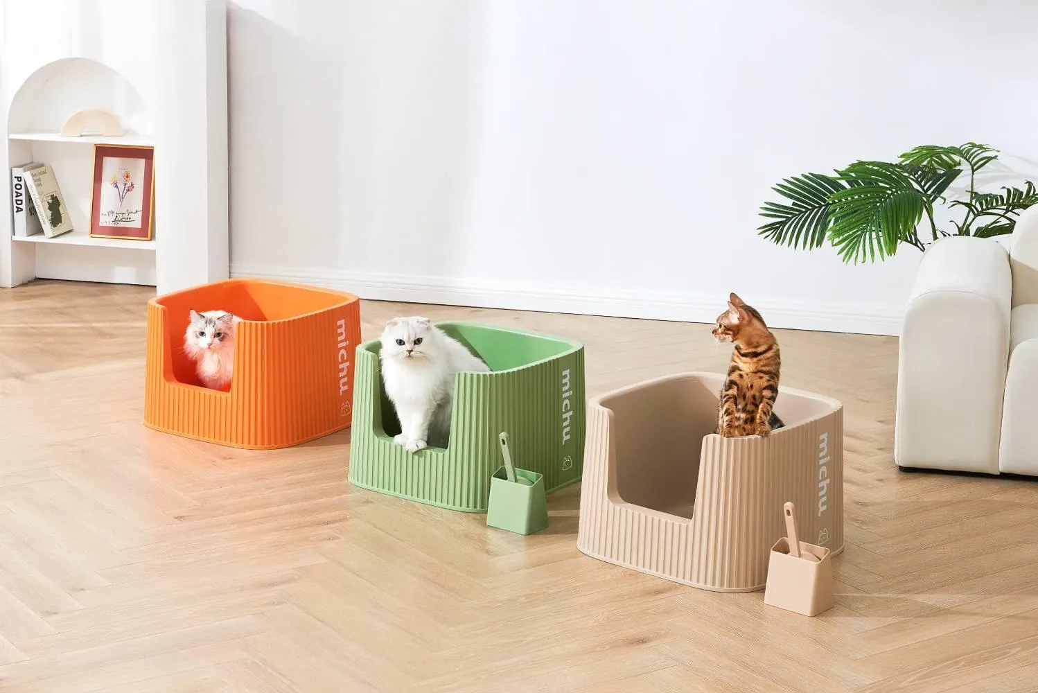 Michu XXL BoBa Deluxe Cat Litter Box - Spacious Design