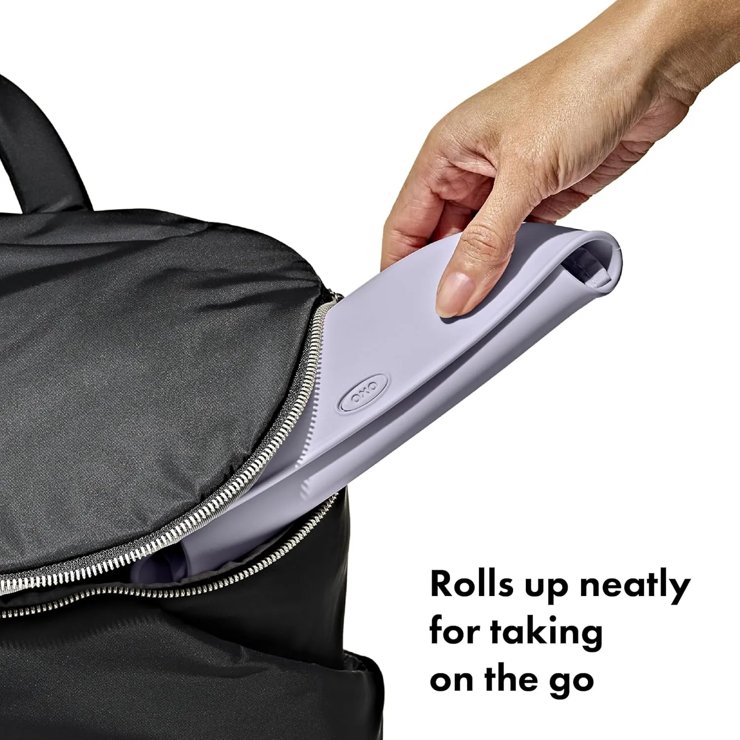 OXO Tot Roll-Up Bib - 2 Pack - Lilac and Opal