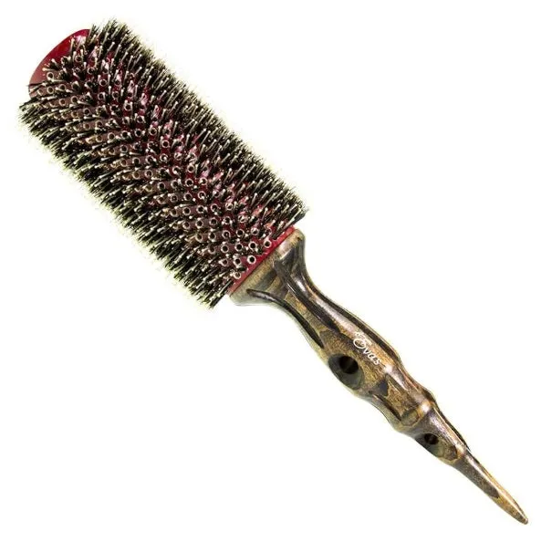 Professional Wooden Combing Natural Boar / Nylon Bristles Hair Brush W 0315 S - Evas