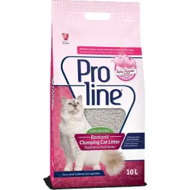 Proline Bentonite Cat Litter Baby Powder 10L