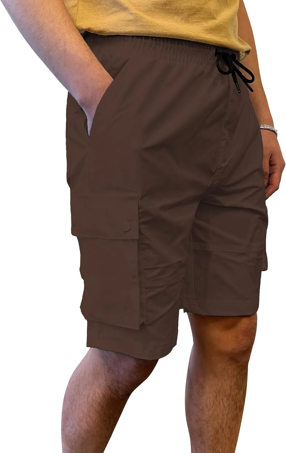 Southpole Men's Quick Dry Water Resistant Cargo Shorts, Inseam 9", Slim Fit, Lightweight