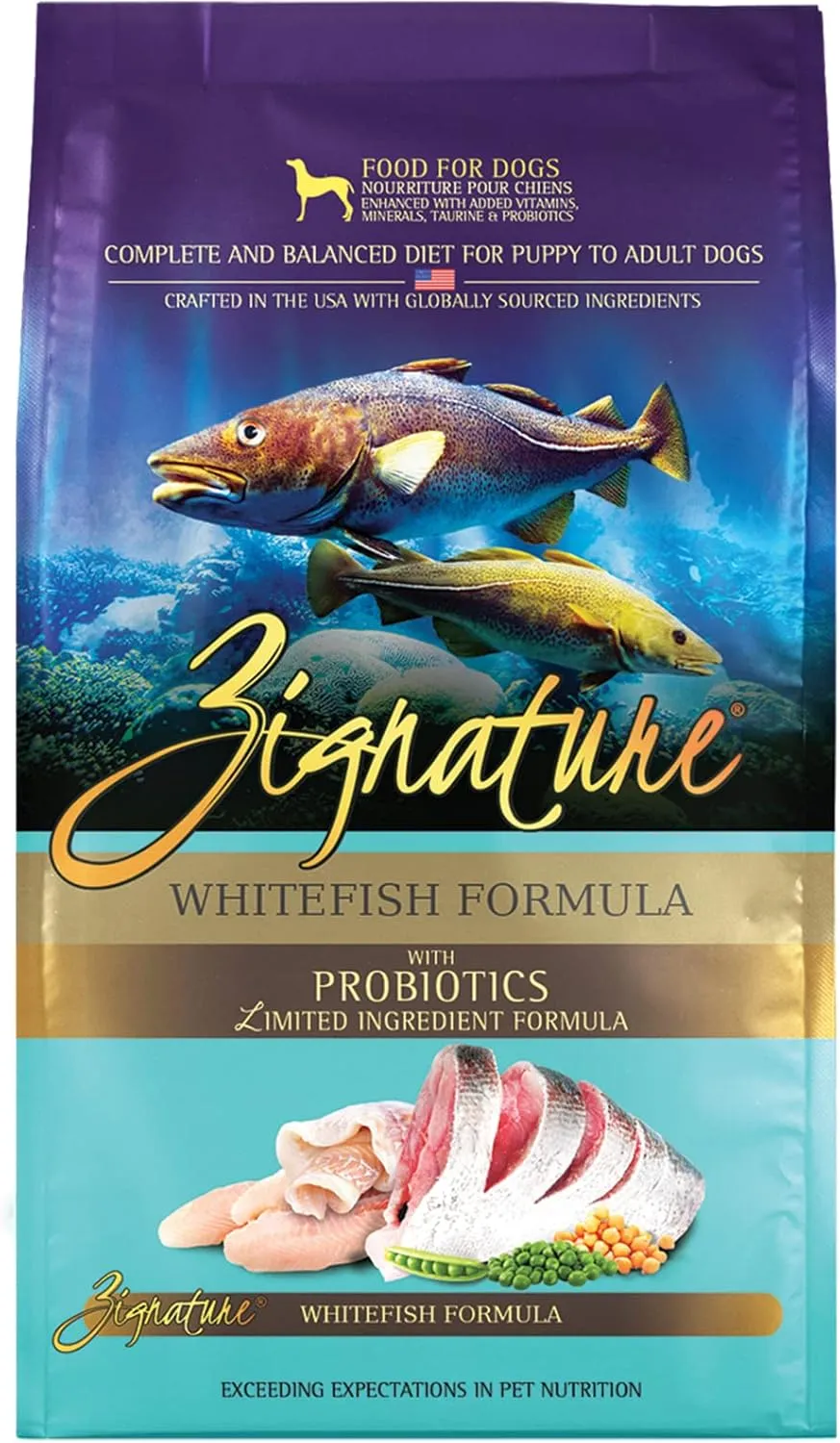 Zignature Whitefish Limited Ingredient Formula Dry Dog Food 25lb